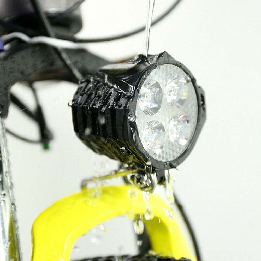 1PC 2 in 1 Headlight Front Light Led Lamp Horn for Bicycle E-Bike Electric US++
