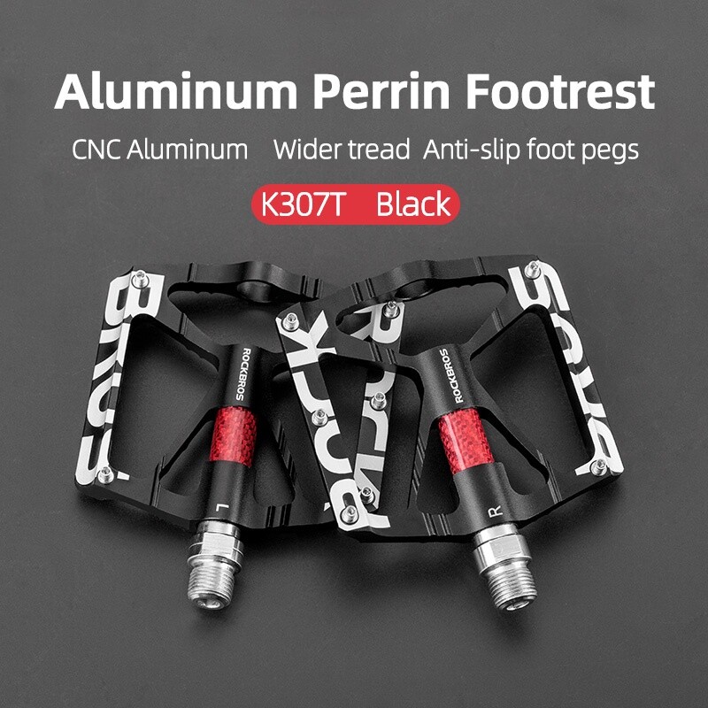ROCKBROS MTB Road Bike Pedals CNC Aluminum Sealed Bearings 9/16 Bicycle Platform
