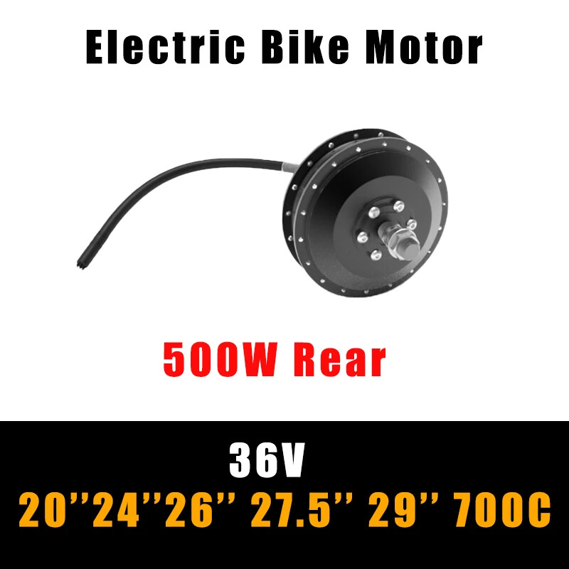 36V 250W 350W 500W Rear Front Brushless Motor MTB Electric Bike Conversion Kit