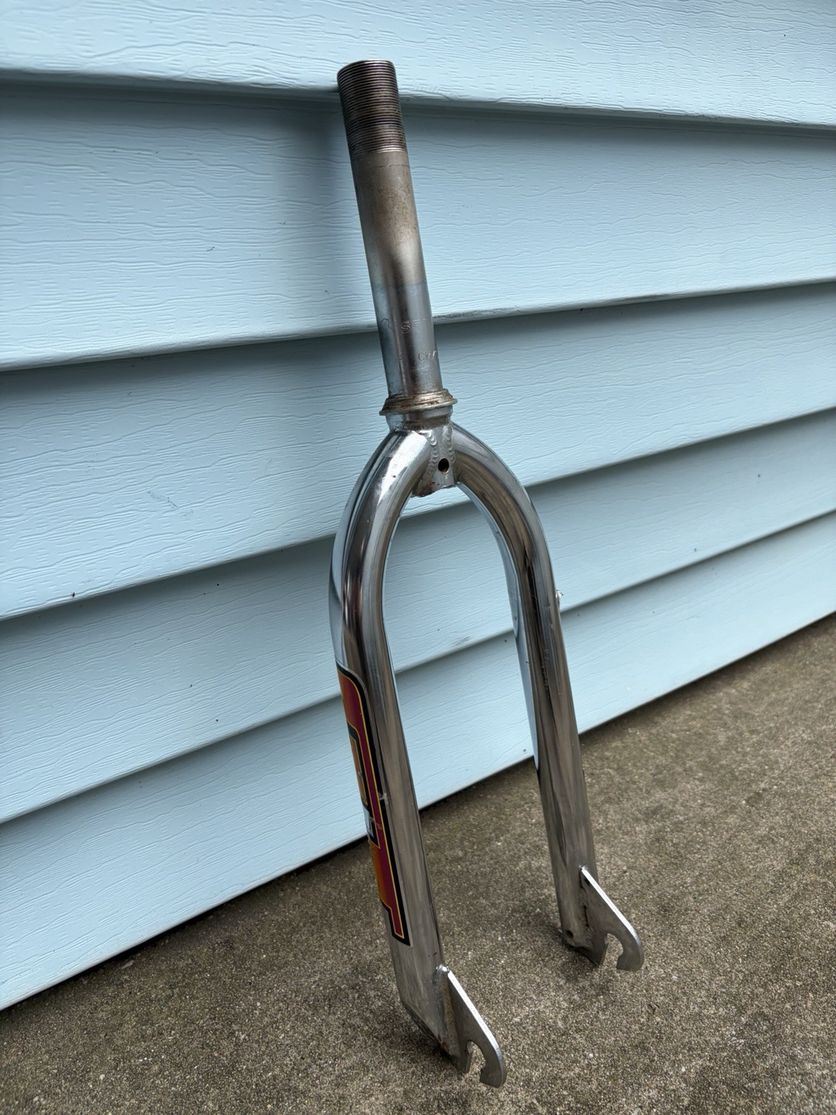 Vintage GT Spinner BMX Fork 20in 1 In Threaded Chrome Old School Forks