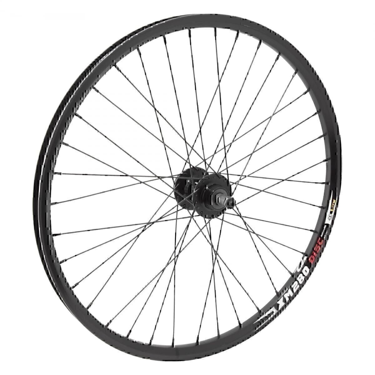 WheelMaster 24in Alloy WEI XM280 Rear QRx135mm FW W/M MT-3000 6-Bolt Black