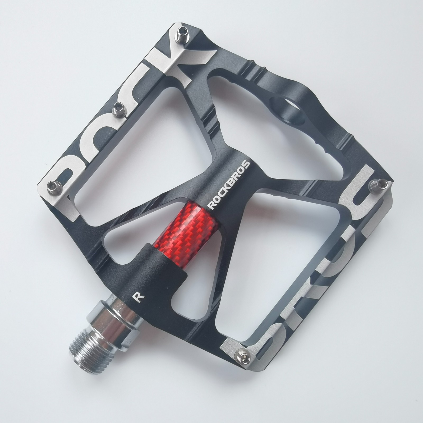 ROCKBROS Bike Pedals 9/16” Aluminum Alloy Bearing Non Slip Pedals Road Mountain