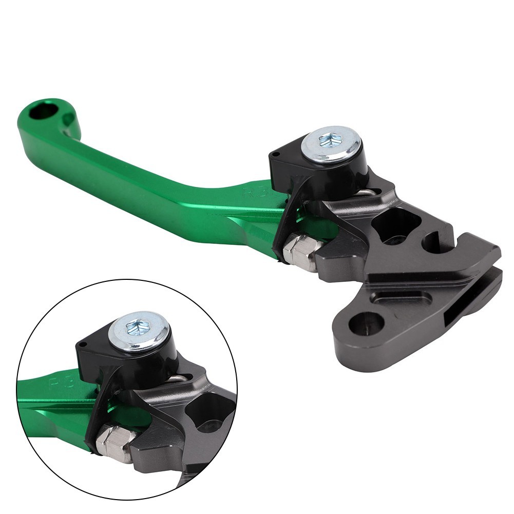 1PC Green Aluminium Brake Lever for KLX110 and KLX110L Models 2010 2023