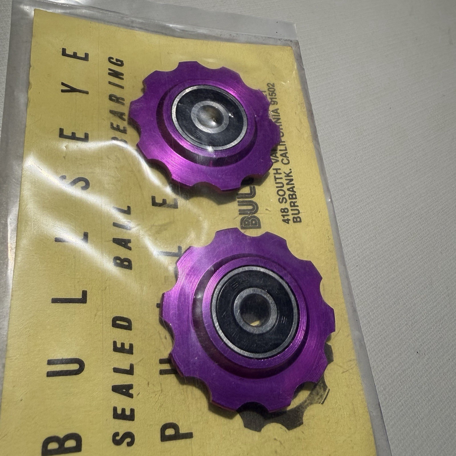 Vintage Bullseye Pulleys NOS 3DV *PURPLE* For Campy Shimano Suntour