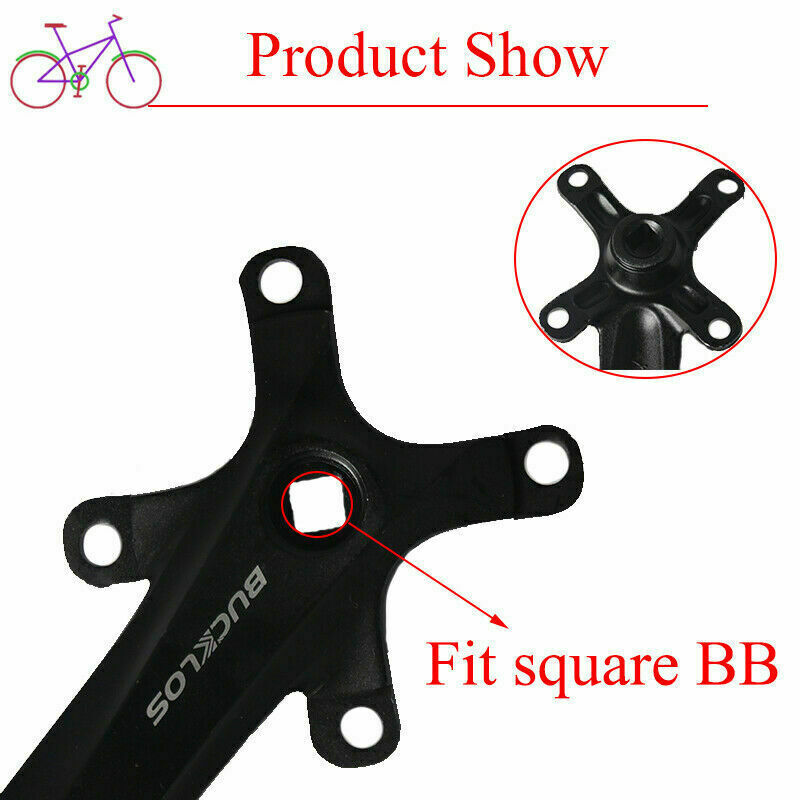 BUCKLOS MTB Bike 170MM Single Crankset 30-42T Narrow Wide Round Oval Chain Ring