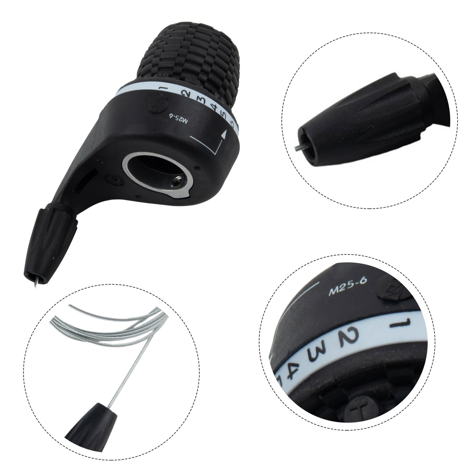 Bicycle Gear Shift Control 6 Speed Right Hand For For Standard Handles