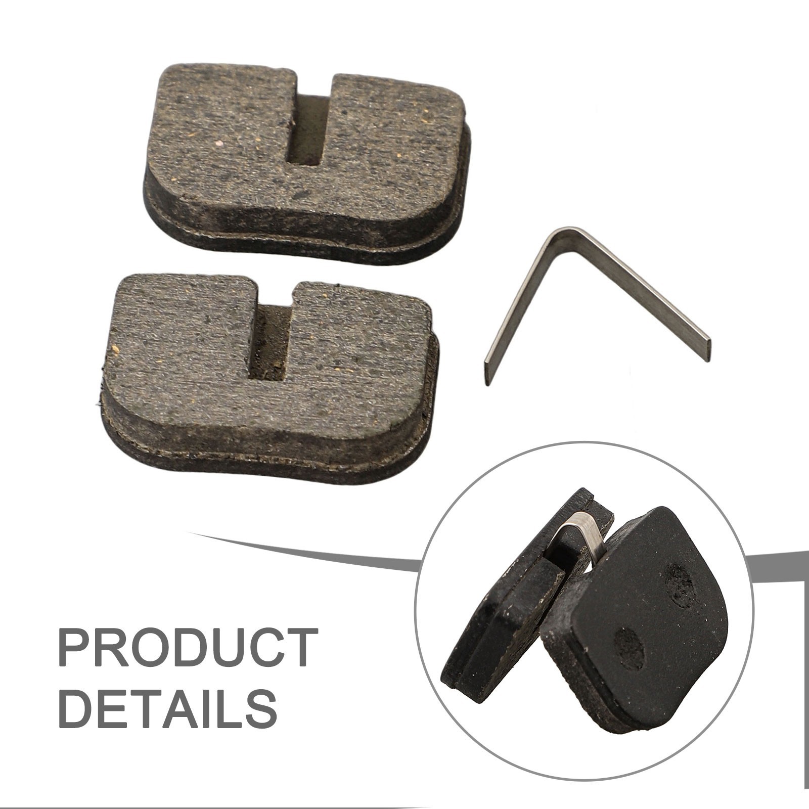 For Pocket Bike Brake Pad Resin Metal Long Service Life Silent Noiseless