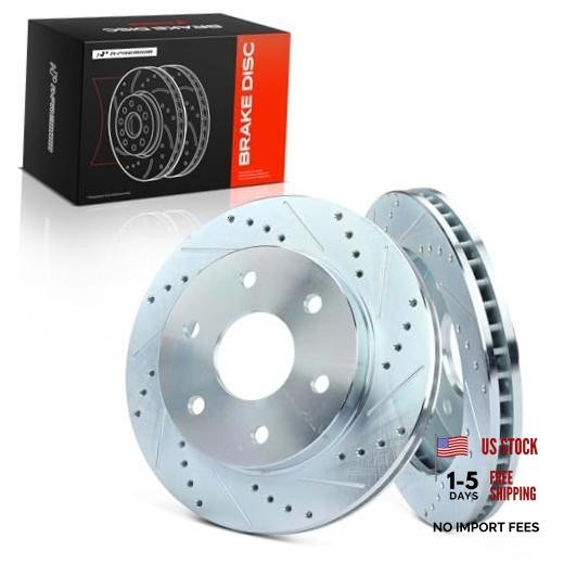 12.01 inch (305mm) Disc Brake Rotors Compatible with Front Drilled and Slotted