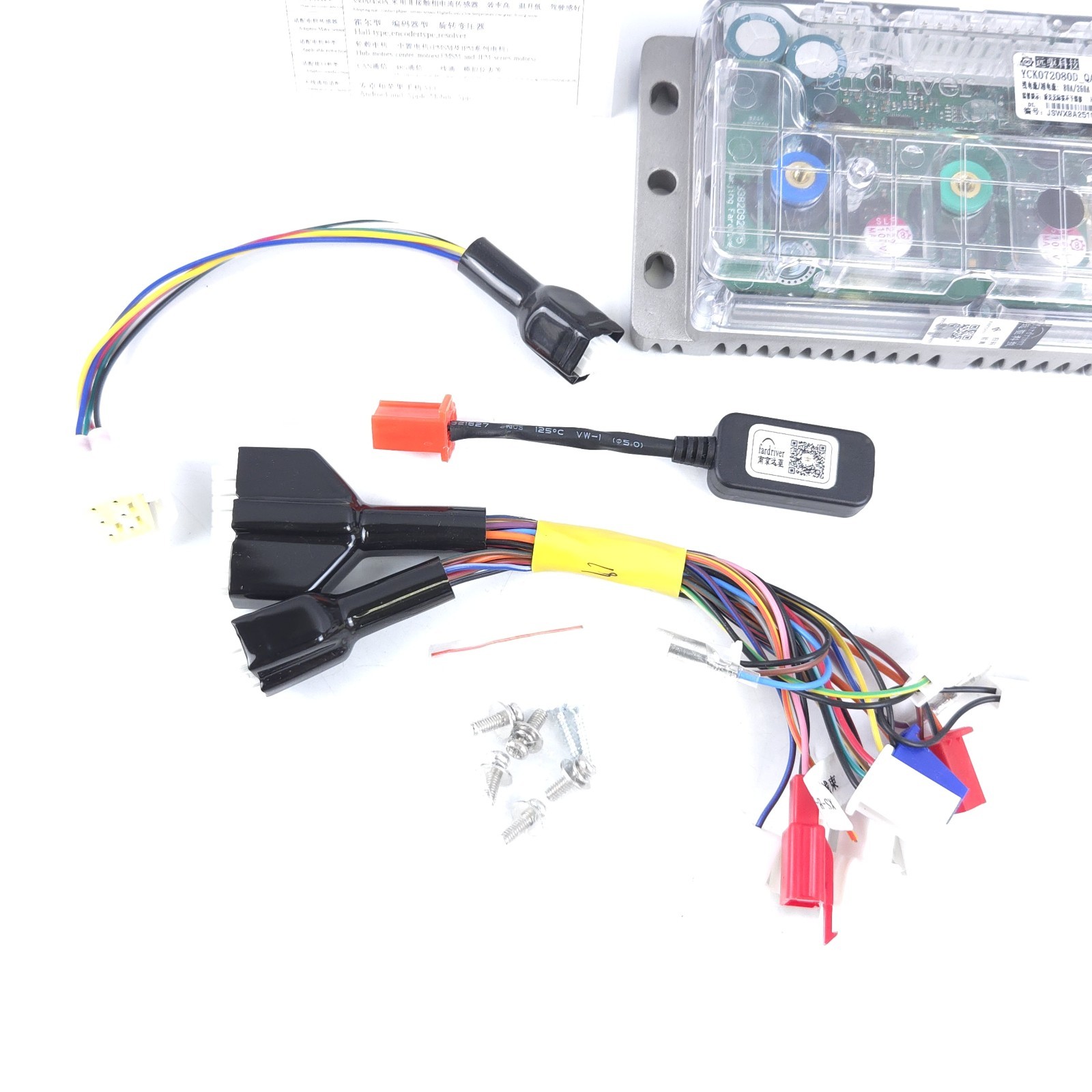 Fardriver ND72280/X80 BLDC Controller, 72V 280A Programmable High Power Brushles