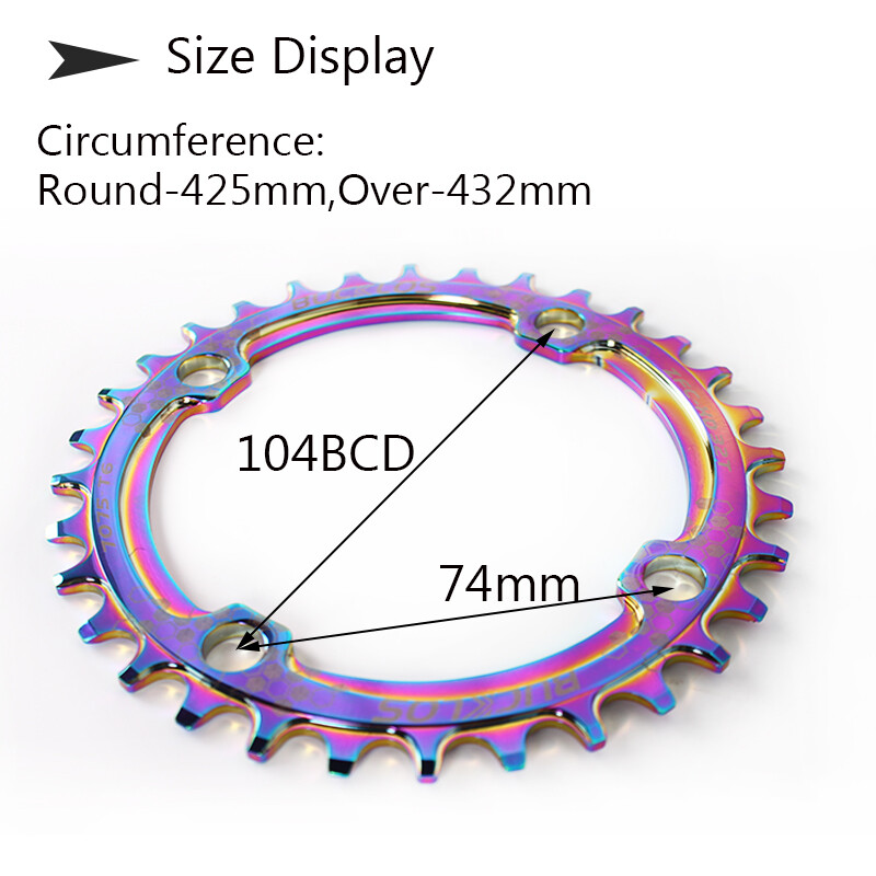 104BCD Chainring 30-42T Narrow Wide Aluminum MTB Bicycle fit SRAM/Prowheel Crank