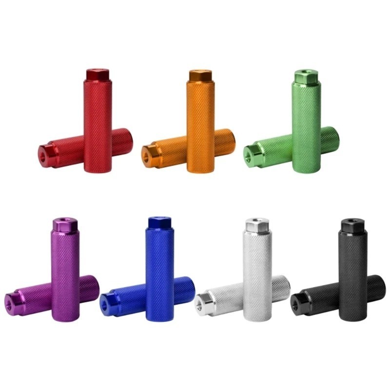1Pair Bike Pegs Aluminum Alloy Lead Foot Bicycle Pegs MBX Pegs Fit 3/8 in Axles