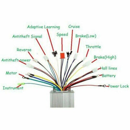 350W500W 36/48V E-bike Scooter DC Motor Brushless Speed Controller Throttle Grip