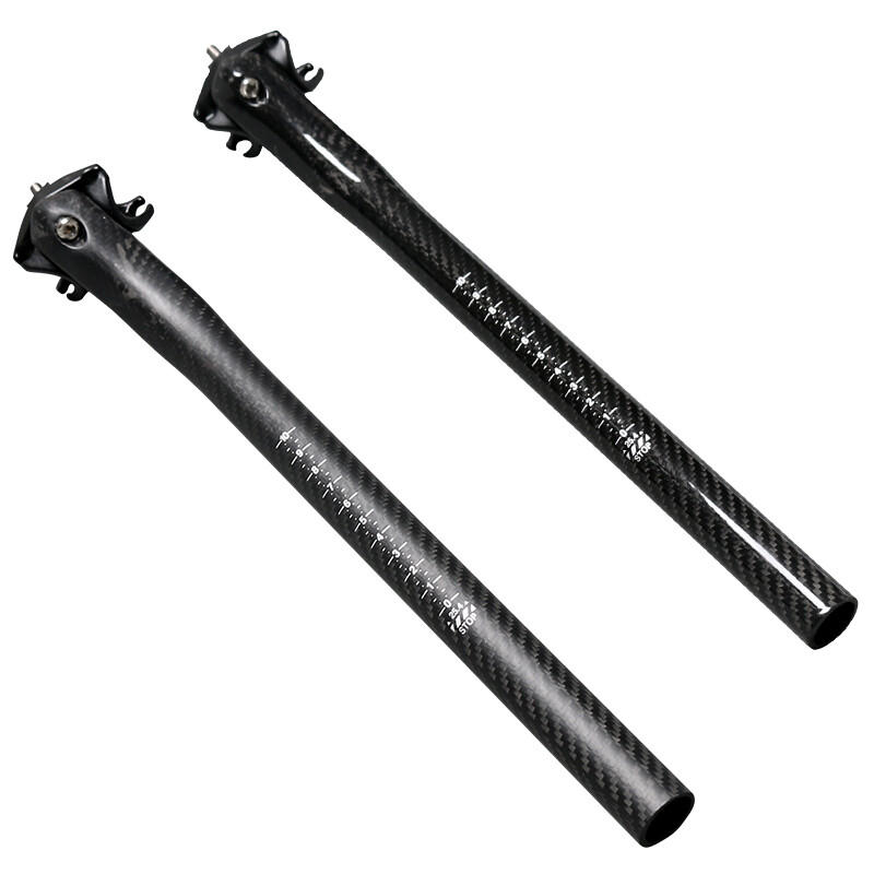 25.4/27.2/30.8/31.6mm Carbon Fiber Seatpost Offset Mountain Road Bike Seat Post