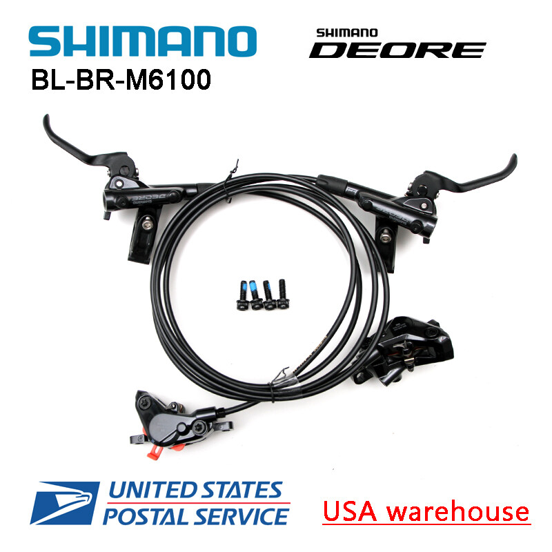 SHIMANO DEORE BR-BL-M6100 Bike MTB Hydraulic Disc Brake Set F&R 800/1450mm (OE)