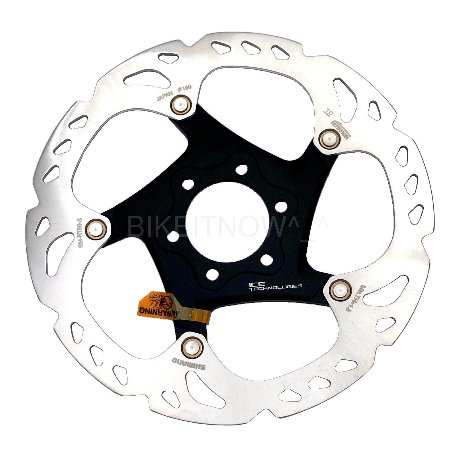 2x Shimano XT SM-RT86 RT86S 160mm 6-Bolt IceTech Disc Brake Rotor ISMRT86S2