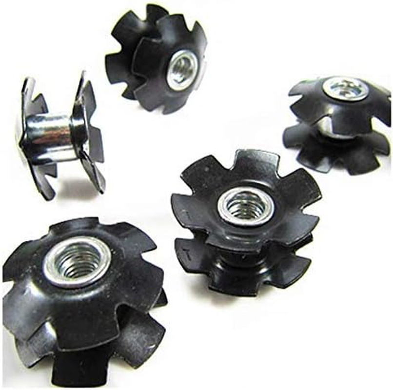 5 Pcs Cycling Mountain Road Bike Bicycle Headset Star Nut for Fork 1-1/8″ (28.6m