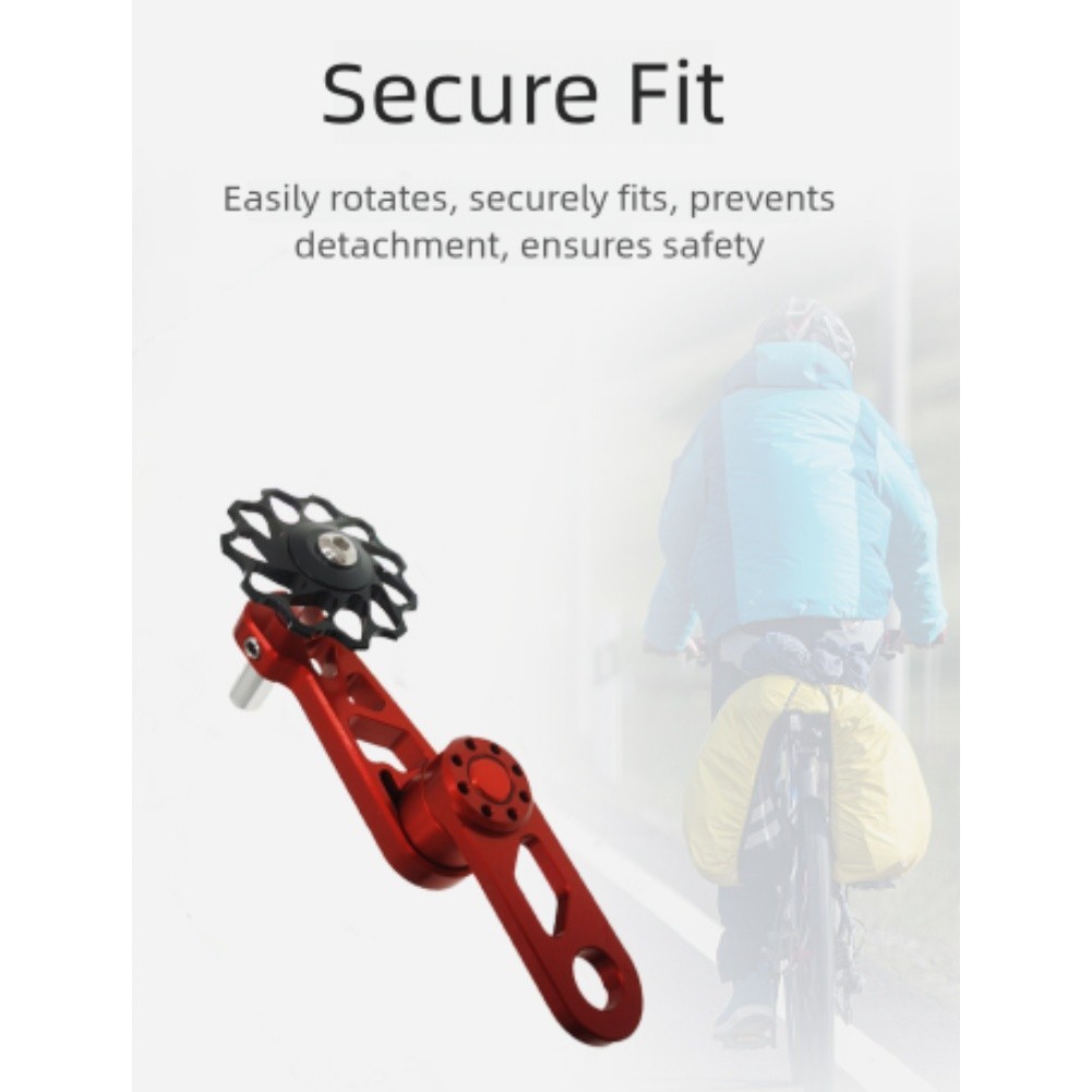 Single Speed Bicycle Chain Tensioner with Adjustable Spring for Folding Bikes