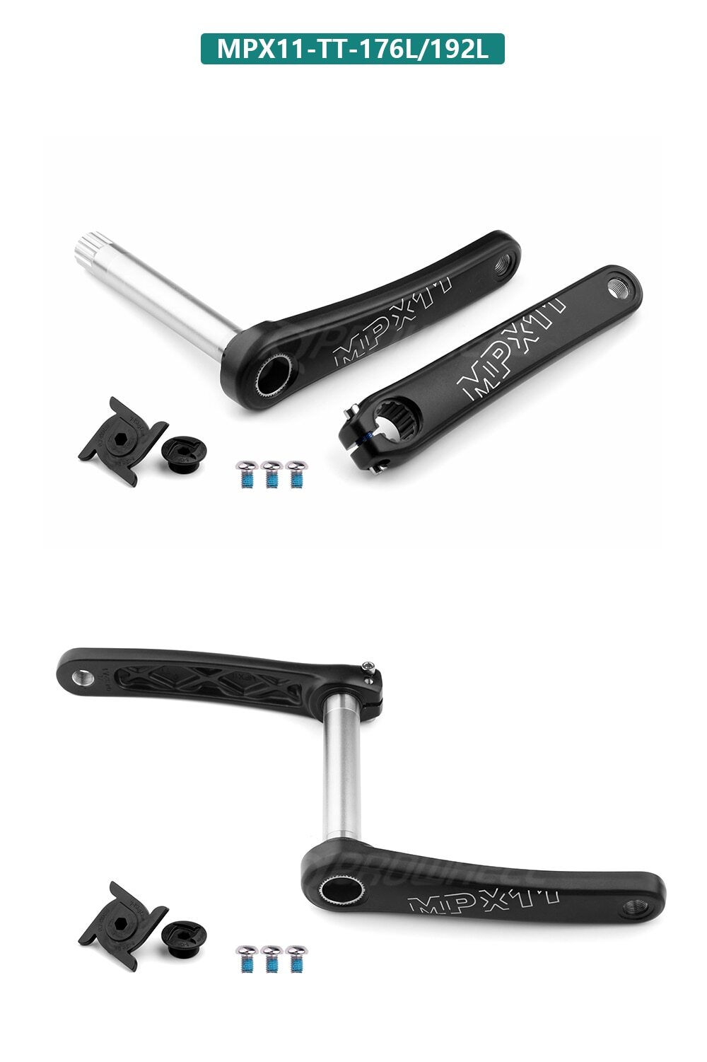 Snow Bike Fatbike Crankset 176/192 Mm Crank Arm with Bottom Bracket
