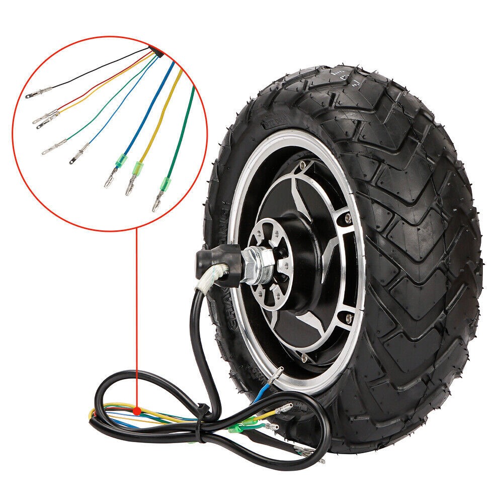 10 inch Hub Motor Kit Ebike Scooter 48V1200W Electric Motorcycle Motor Set