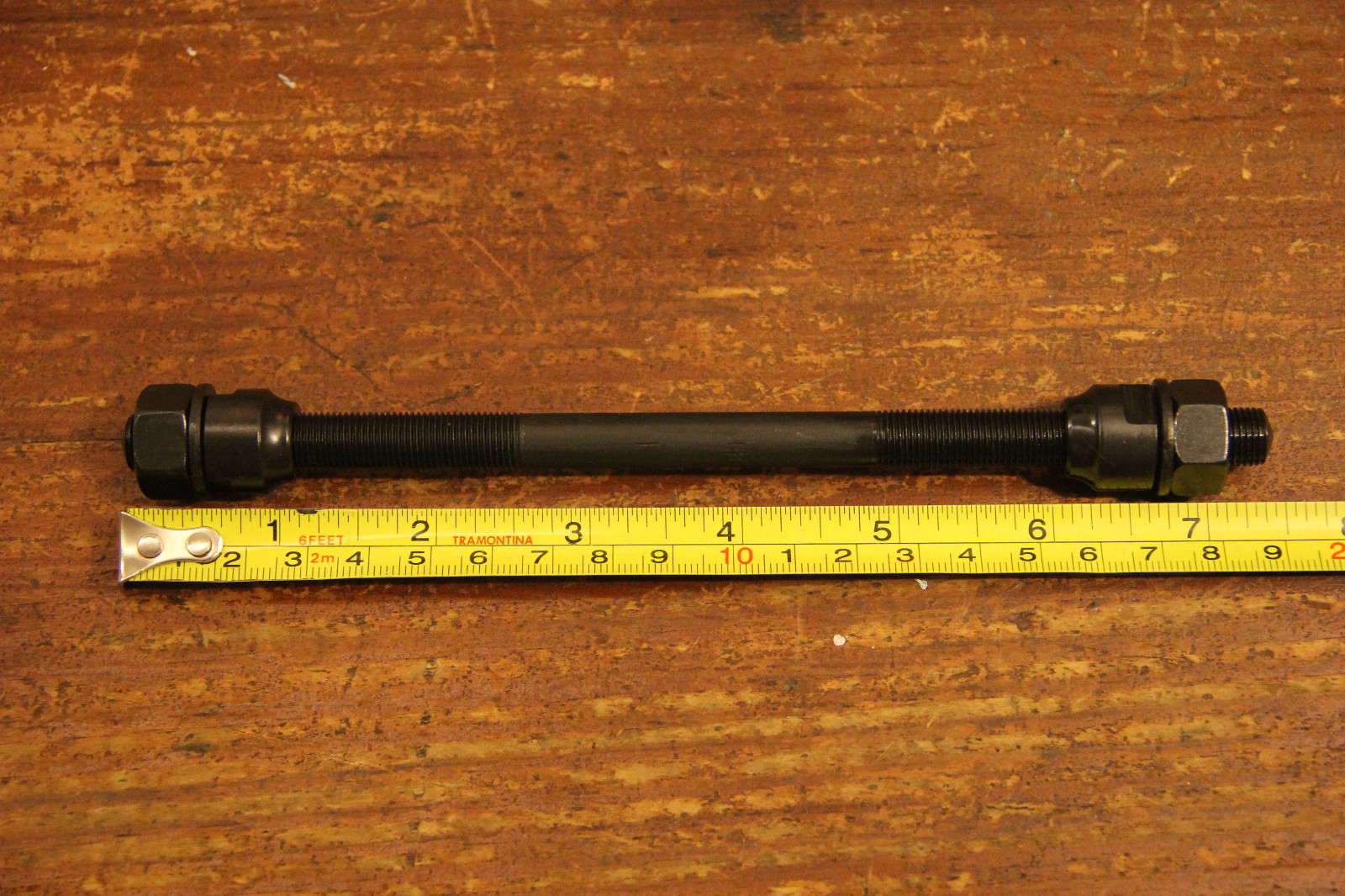 Bicycle Bike Rear Axle M10 190mm Single Speed Black