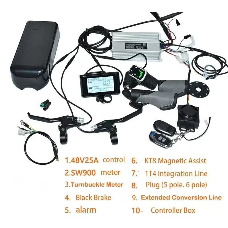 Ebike Conversion Kit SW900 LCD Display Controller for Electric Bike 1000W 25A.