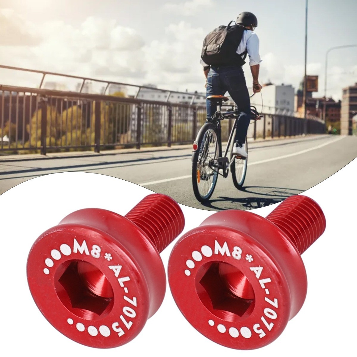 2x MTB Bicycle Bike Crankset Crank Part Bottom Bracket Dust Proof Cover Cap Bolt