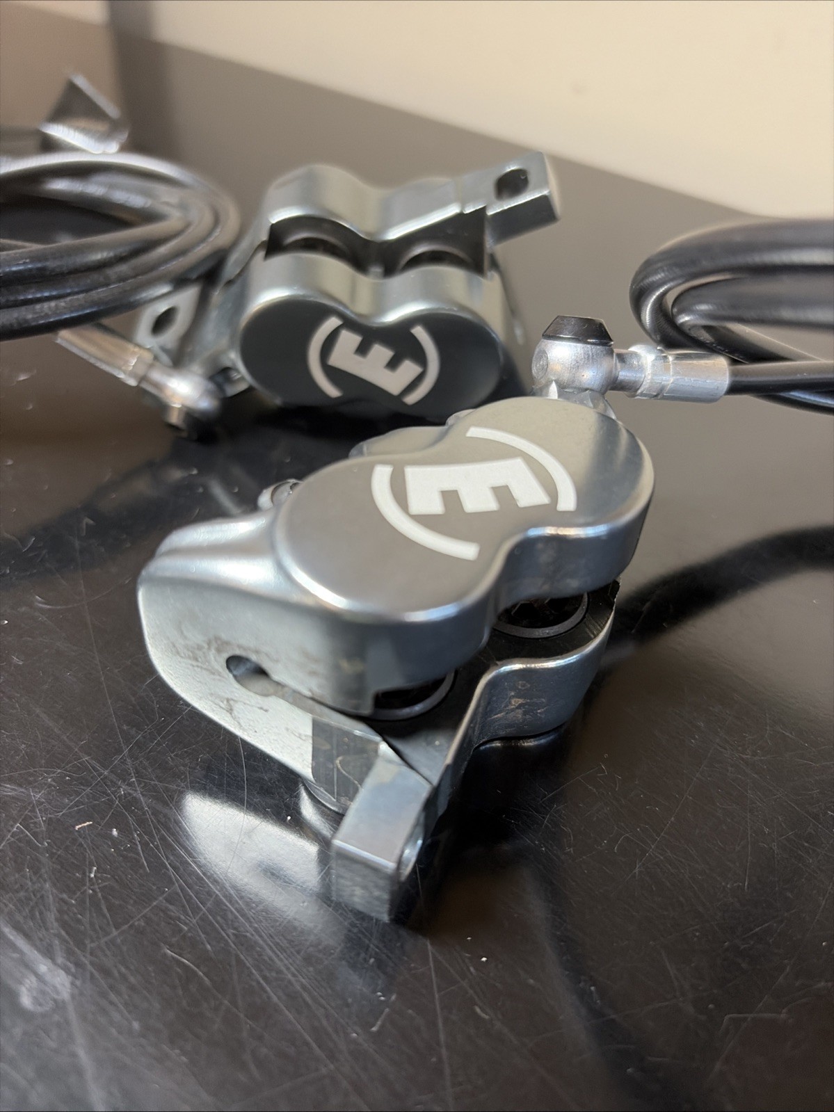 Magura MT7 calipers, front and rear