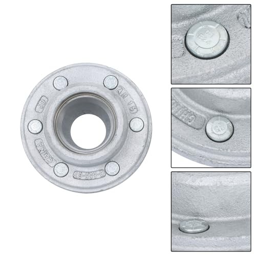 Set of 2 Galvanized Trailer Hub Kits 5.5″ – 5200-6000lbs Spindle