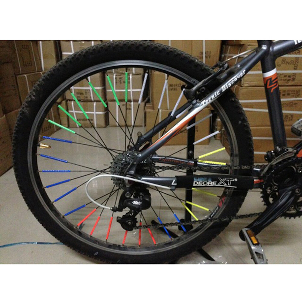 12 PACK OF SPOKE REFLECTORS 2.75″ LONG SAFETY STRIPS FOR Cycling Bikes Bicycles
