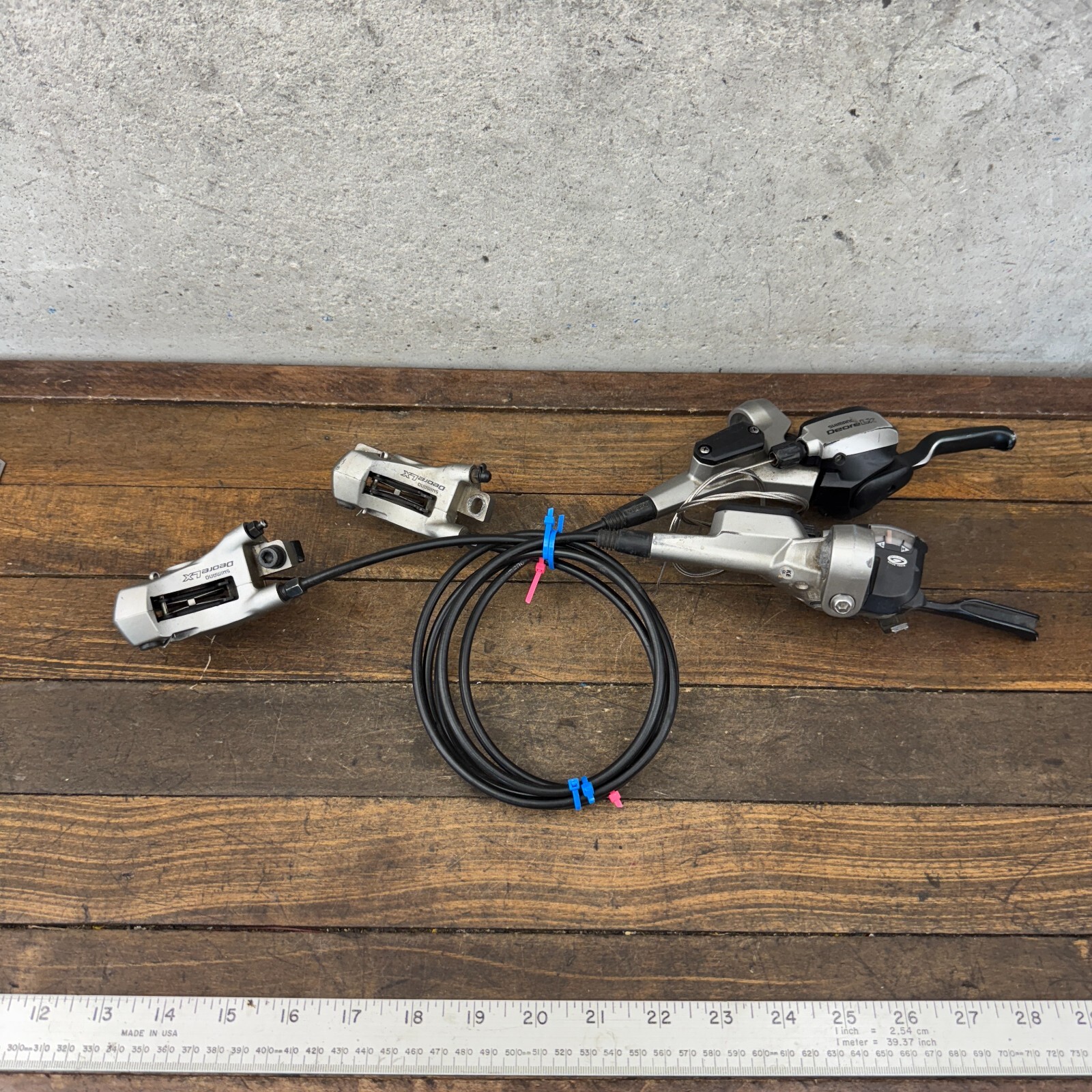 Vintage Shimano Deore LX ST-M585 9s Shifter BR-M585 Hydraulic Disc Brake Set 9