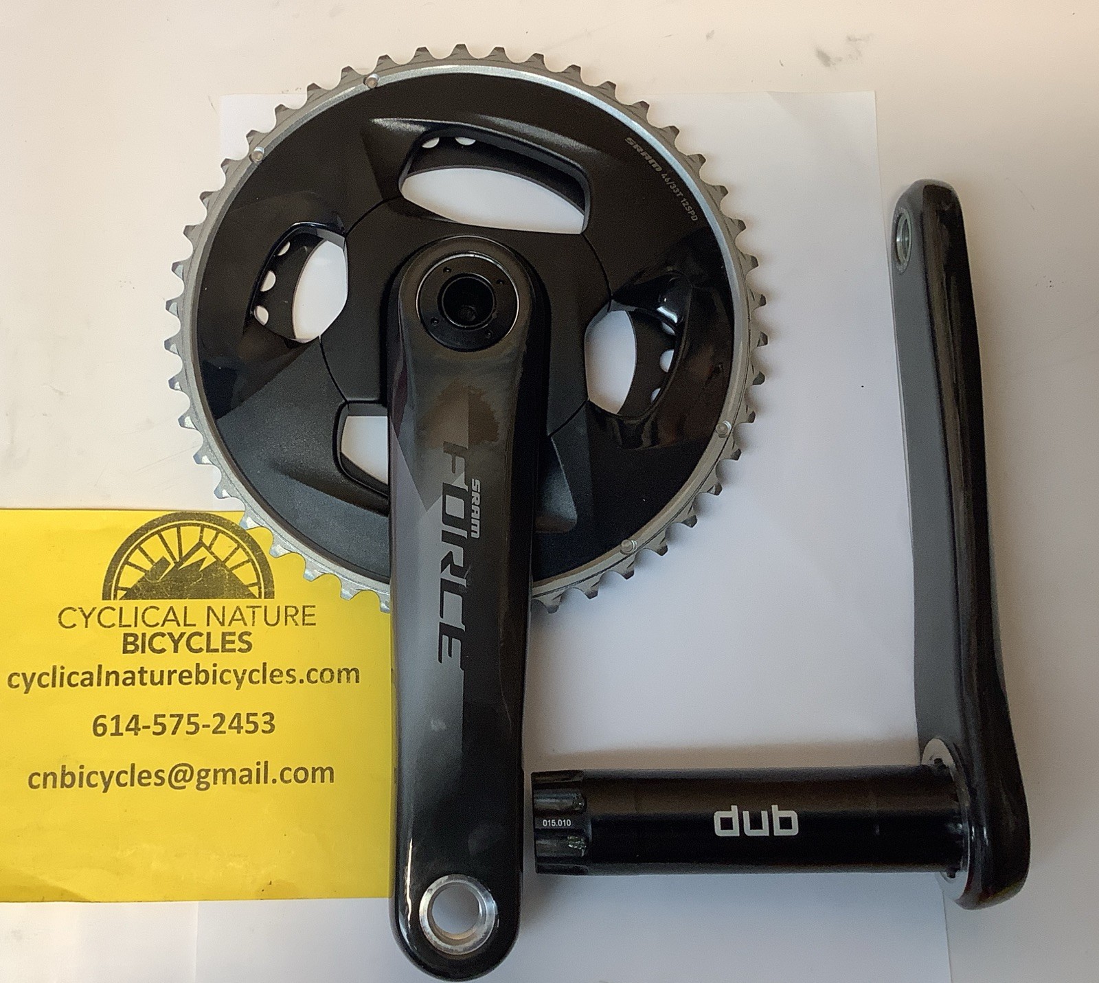 SRAM Force AXS DUB 12 Speed 172.5mm 46/33T Crankset new bike take-off