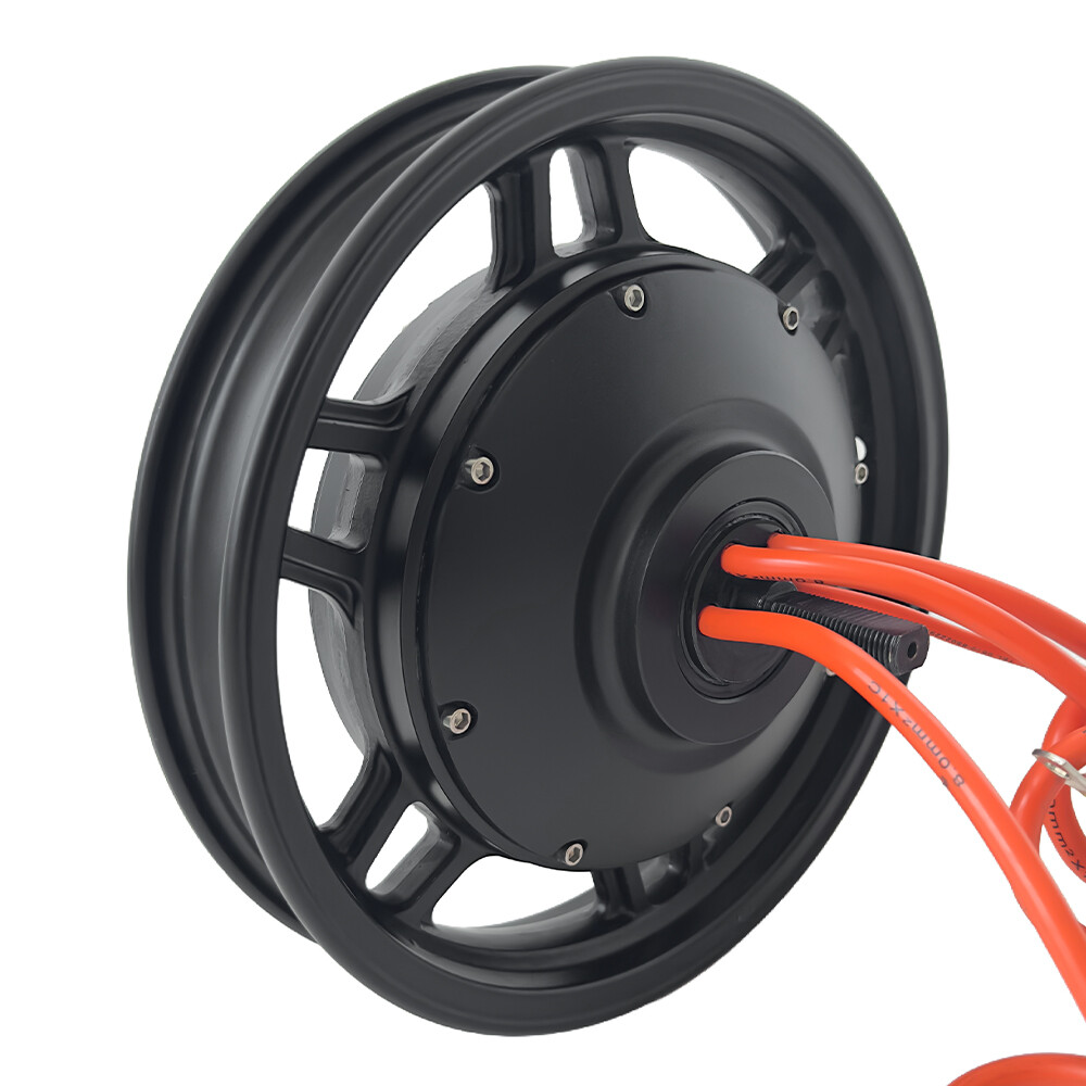 14 Inch 48V 60V 72V Dual Hall Vacuum In-Wheel Hub Motor For Electric Motorbike