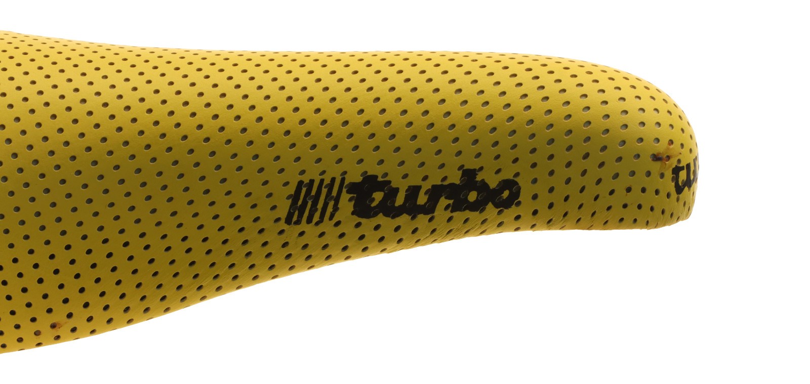 Selle Italia Turbo Saddle Steel Rails Original 90s Perforated Yellow NIB NOS NEW