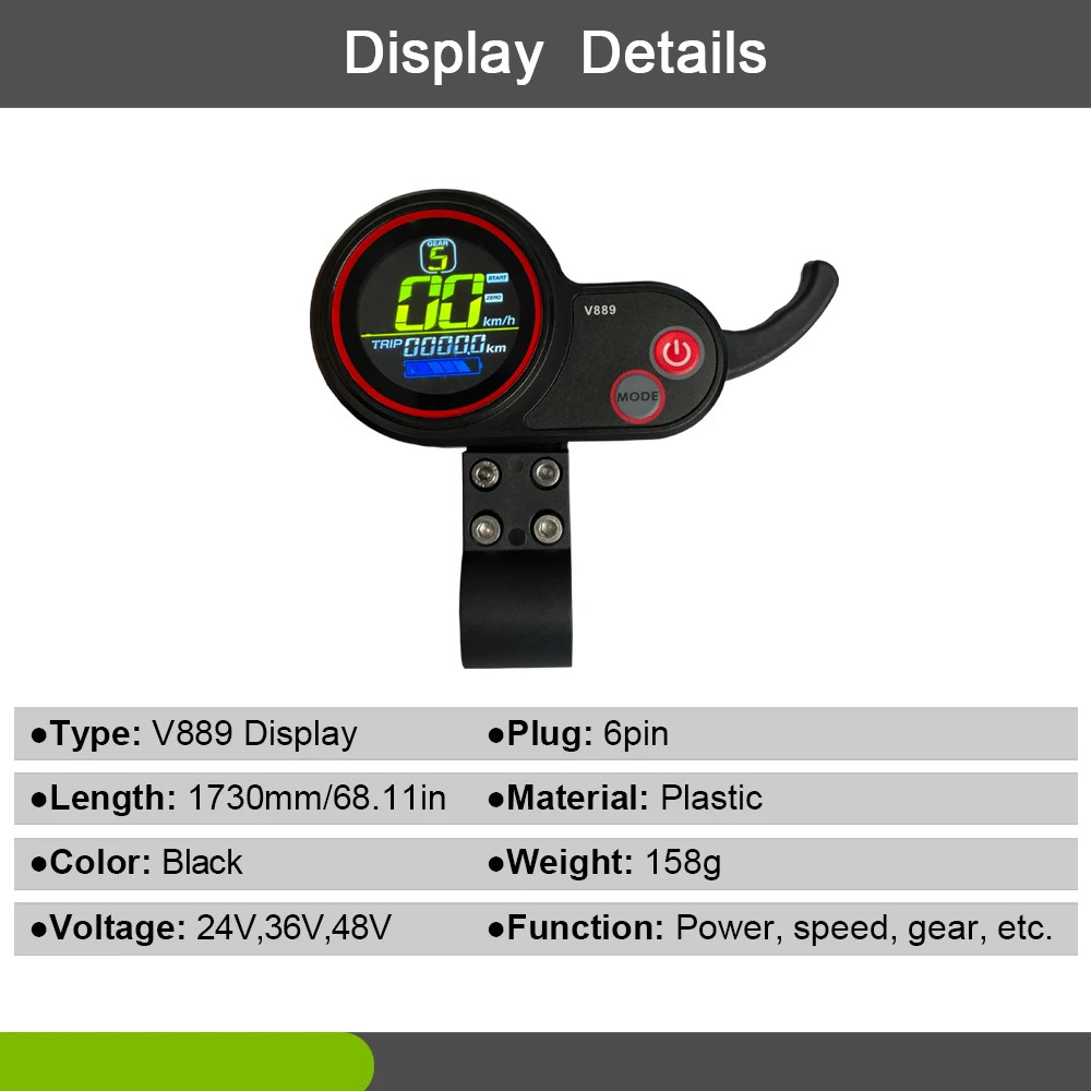 Ebike JN 17A Three-Mode Sinewave with V889 115PDD MS-BK-2R TT-008 KT-BZ-4(8) Use