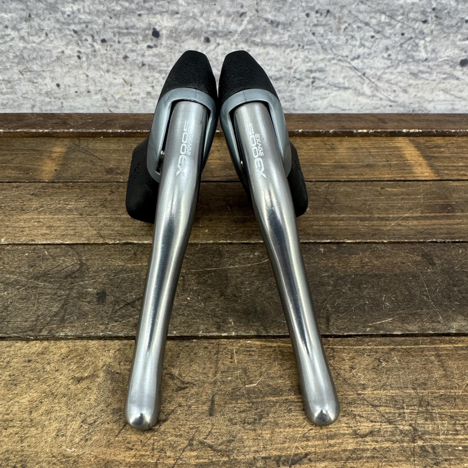 Vintage Shimano Exage 500EX BL-A500 Brake Levers NOS Hoods Pair Super SLR Grey