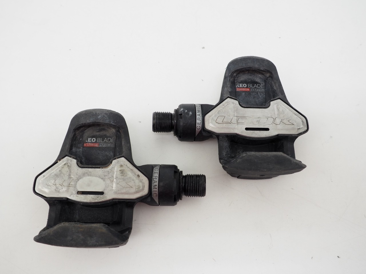 LOOK Keo Blade Carbon Ceramic Steel 12 Road Bike Pedals w/o Cleats *Fair