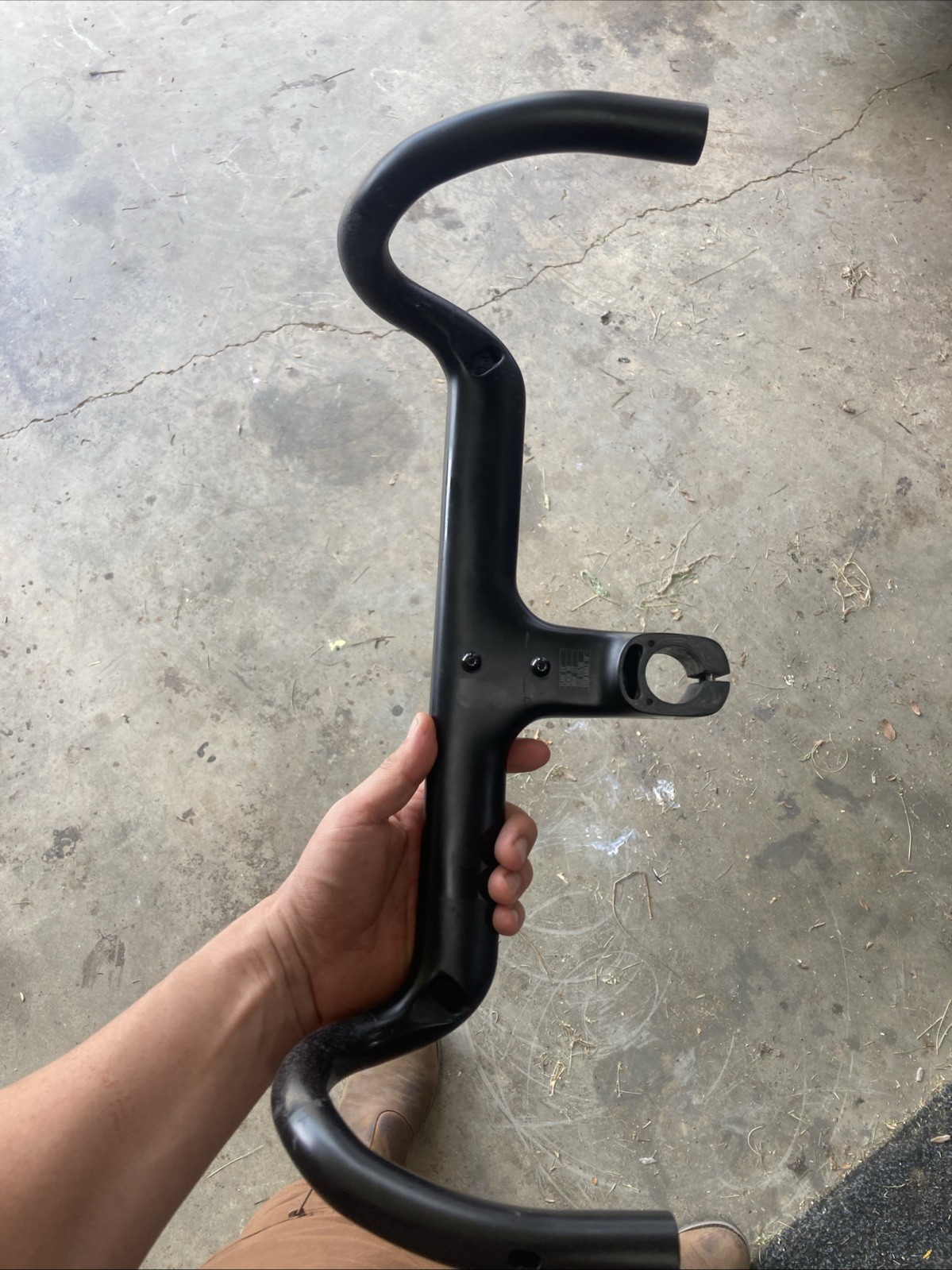 Speeder 1 Piece Bar Stem Narrow Aerodynamic 37.5cm Width 95mm Length