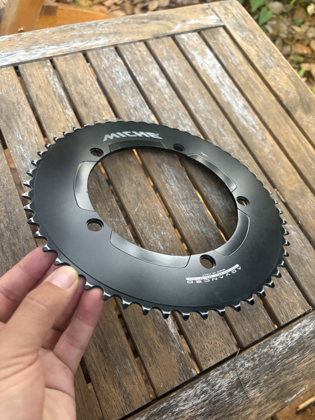 Miche Penta Track Chainring 54T 144mm BCD 5-Arm Aluminum Black