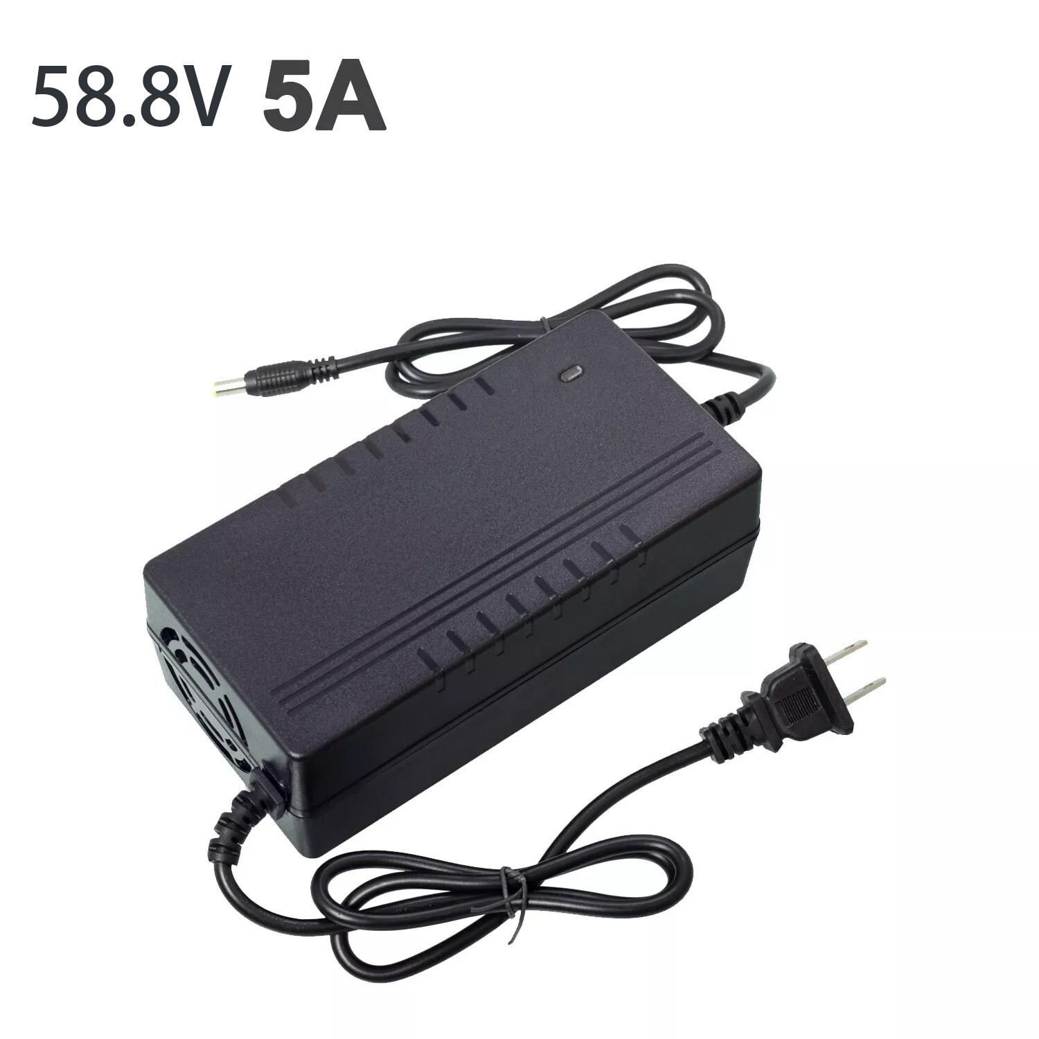 58.8V5A Char ger Adapter DC5.5*2.1 Plug Fast Charge For 48V Ebike Li-ion Battery