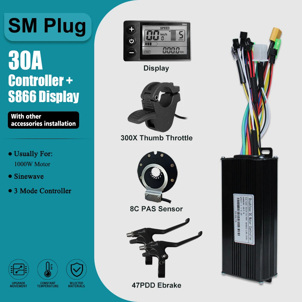 Three-Mode Controller Sine Wave with LCD Display and Learning Function Motor Kit