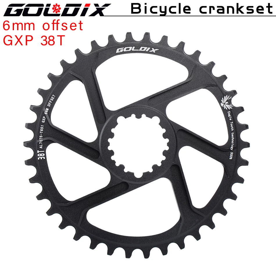 MTB Bike Chainring Chainwheel 0mm 3mm 6mm Offset 30T 38T SRAM 3Bolt Direct Mount