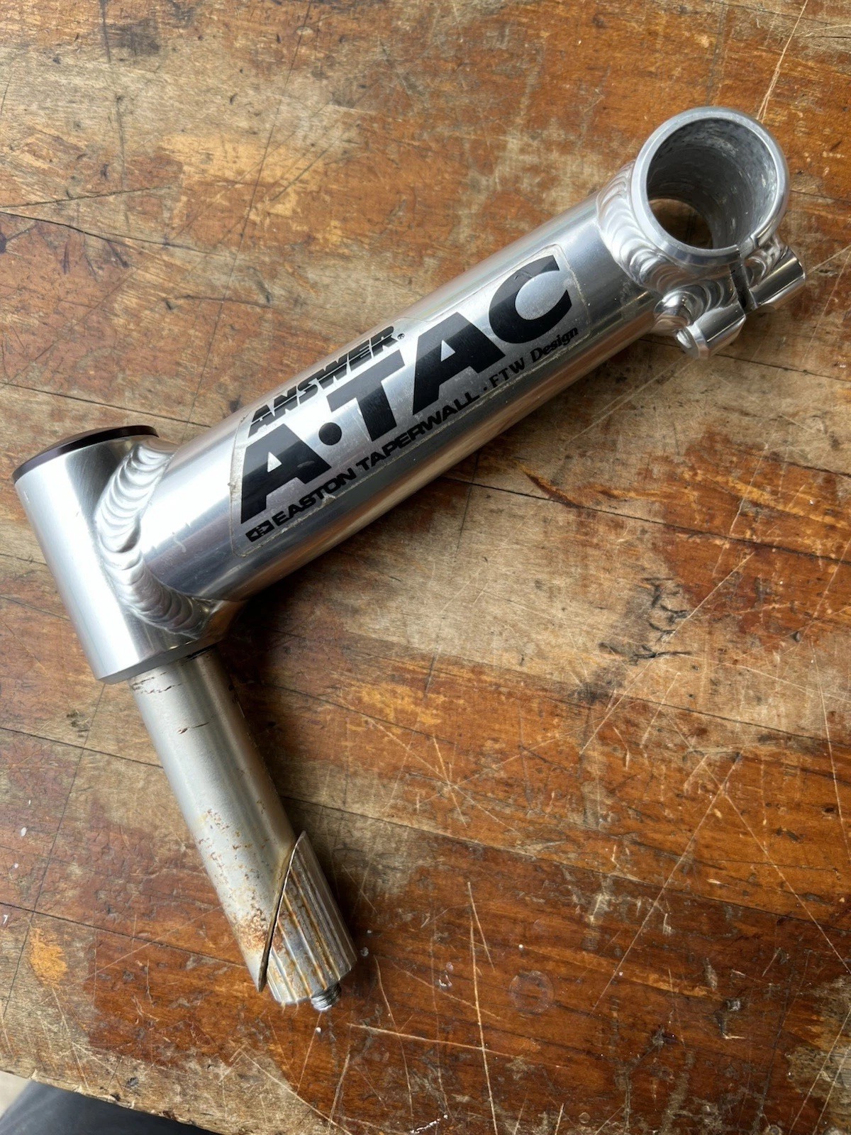 vintage Answer FTW ATAC Mountain Stem 1″ quill 150mm length 25.4 clamp