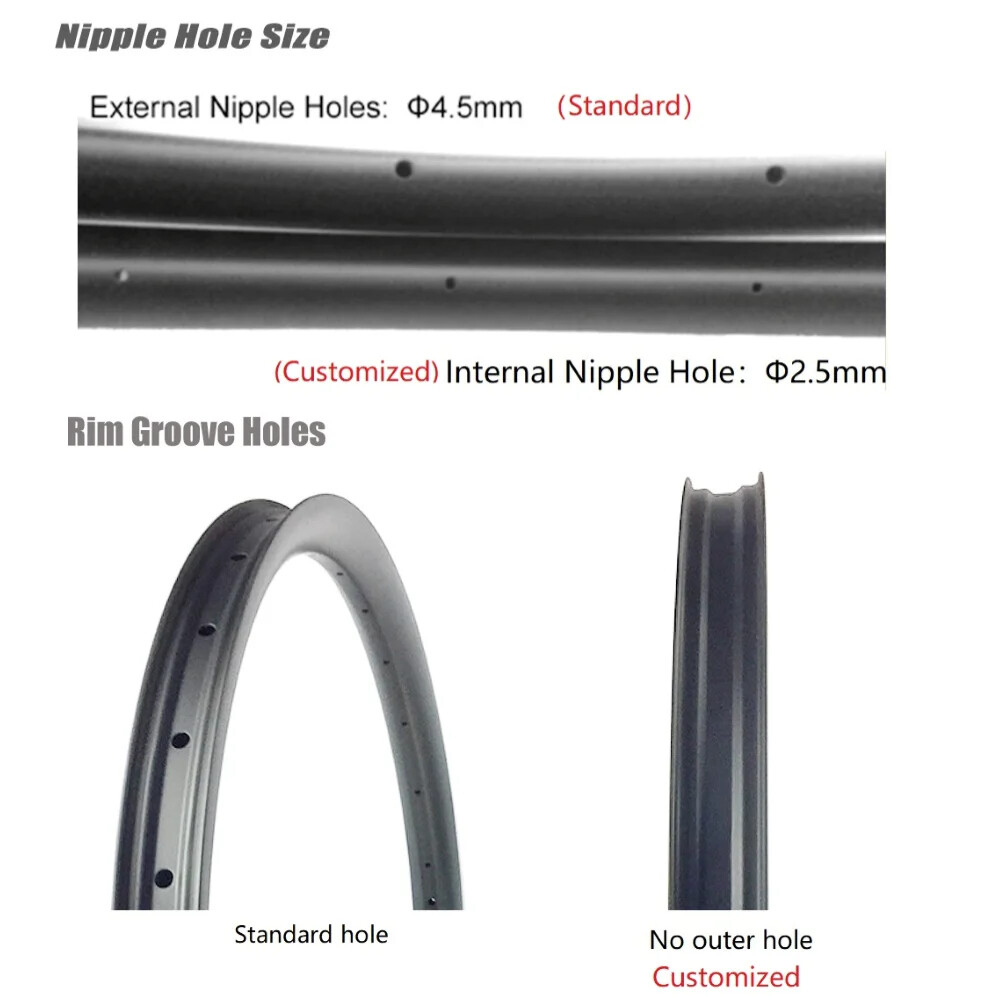 Superlight 700C Symmetry Carbon Rim 25x45mm Tubeless Clincher Road Bicycle Wheel