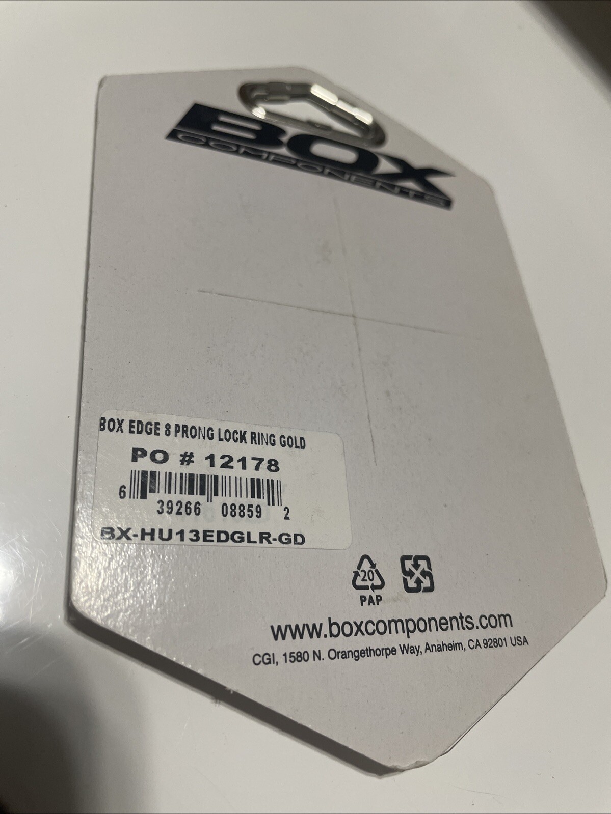 Box Components Edge 8 Prong Shimano Cassette Lock Ring – Gold