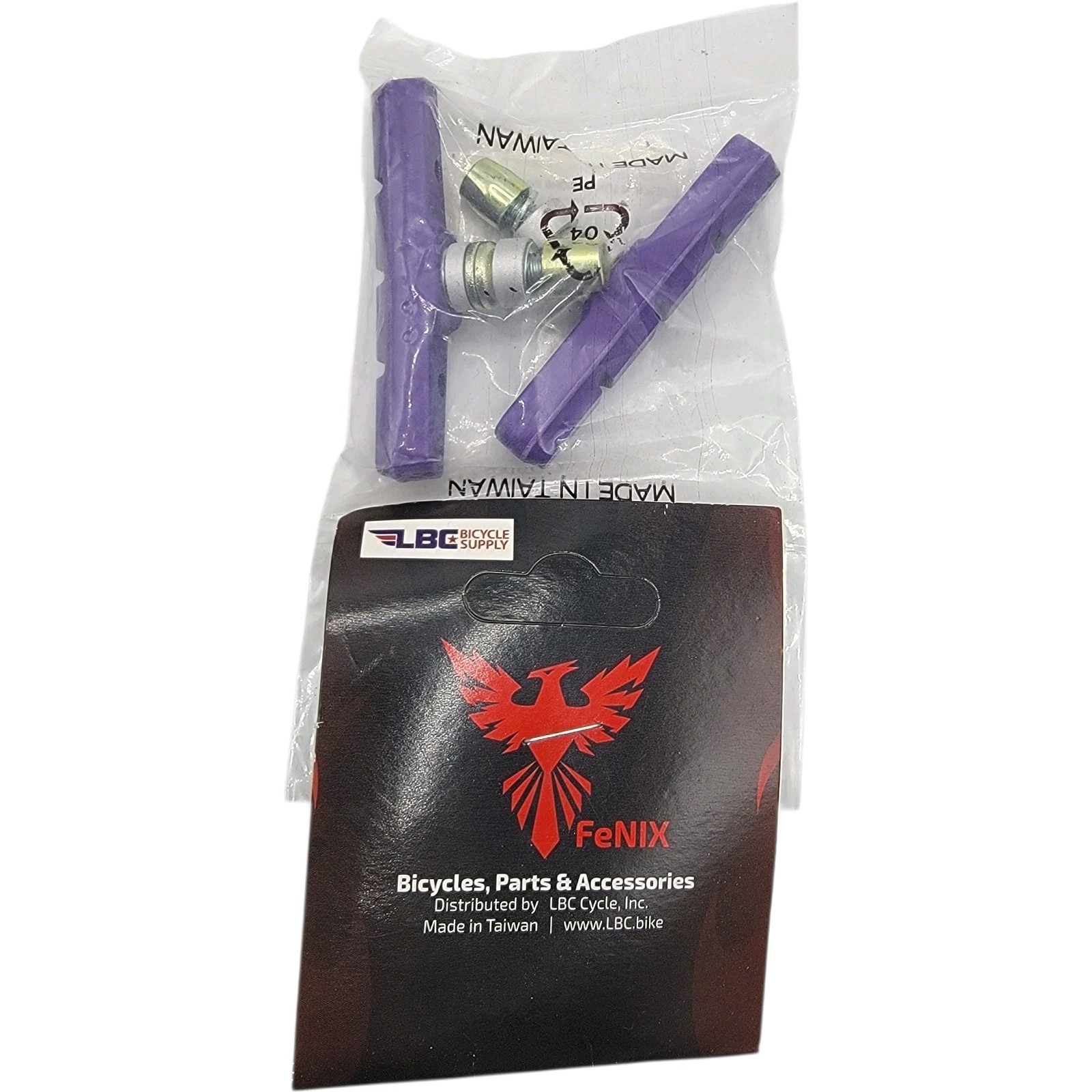 feNIX 70mm Purple BMX Bike Bicycle Brake Pads Custom Color NEW OLD STOCK NOS