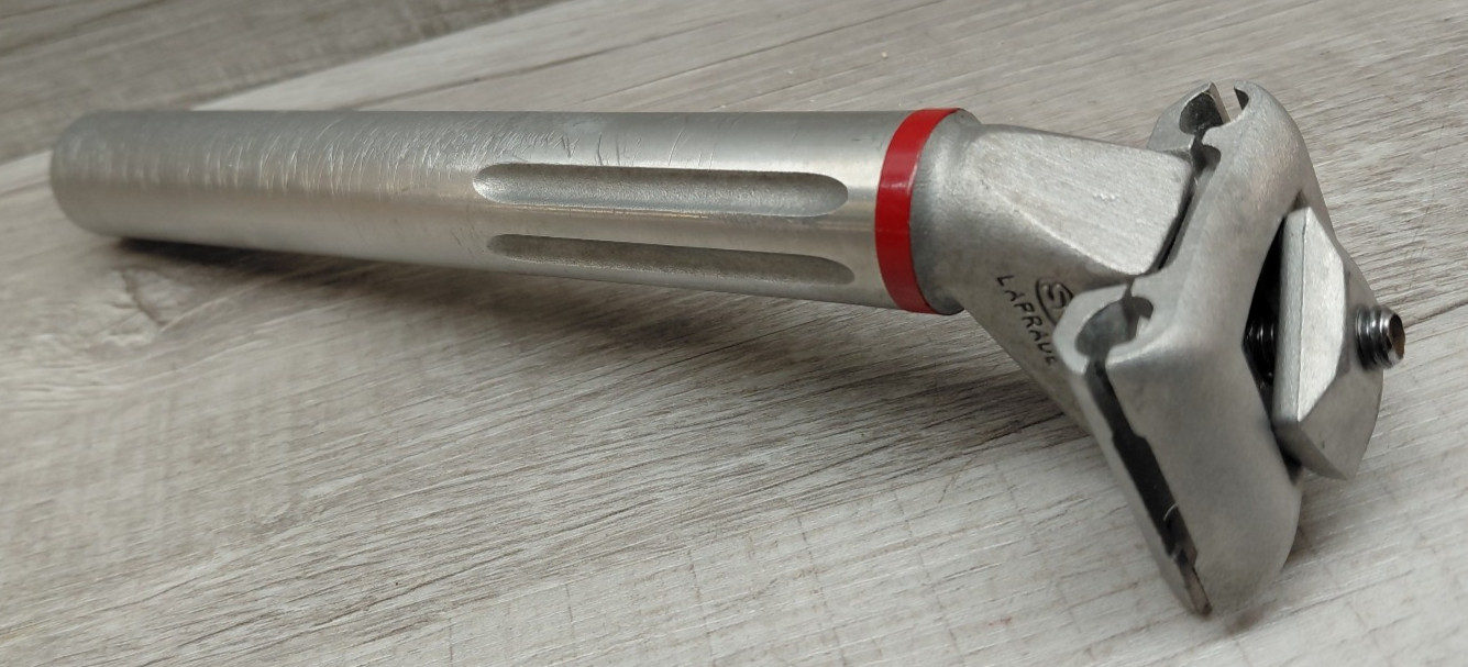 Vintage SR Laprade 27.2 mm Fluted Alloy Micro-Adjust Bicycle Seat Post 220 mm