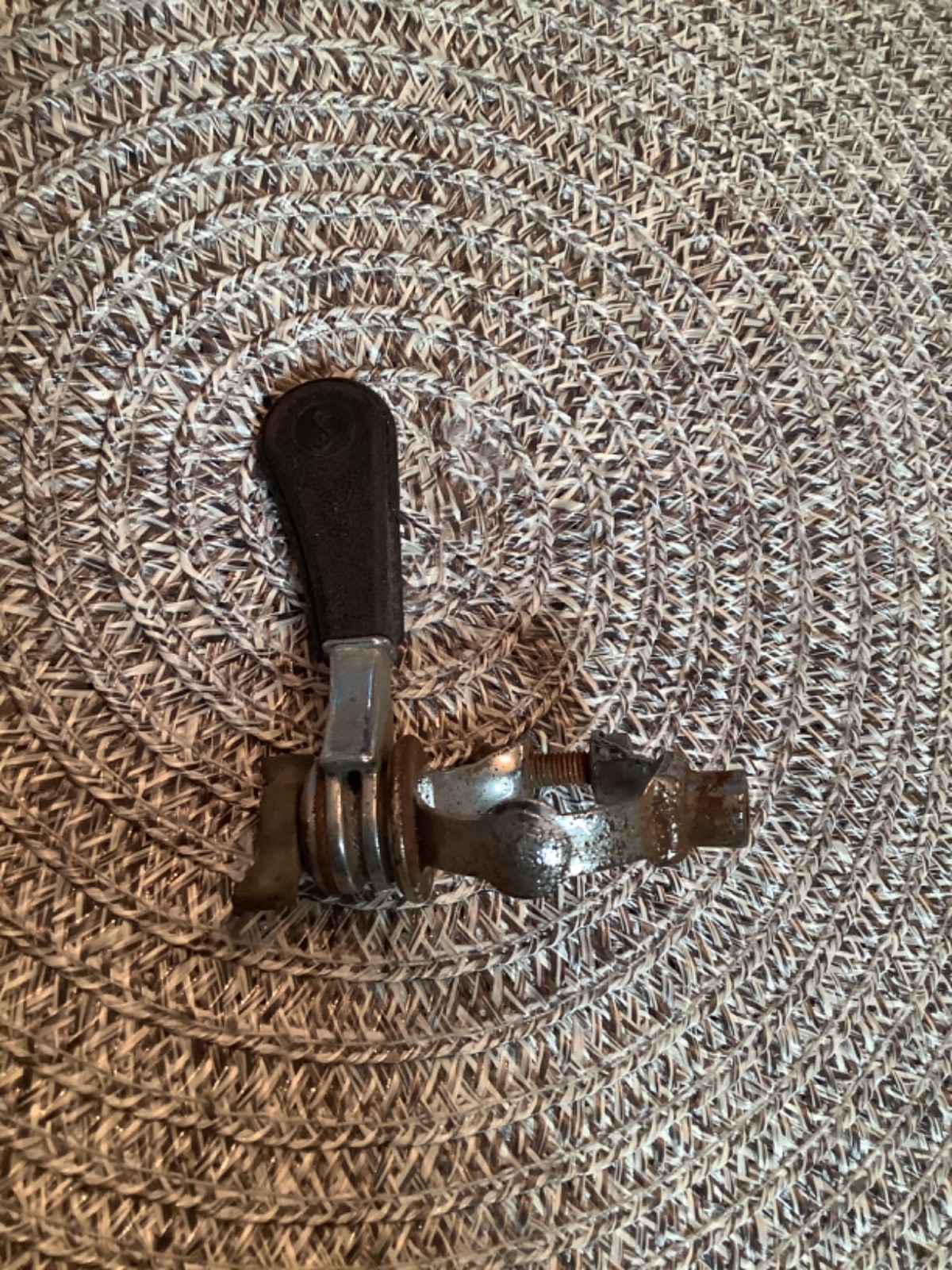 Vintage Simplex Shifter Shift Lever Down Tube Clamp On Friction 5 -10 Speed