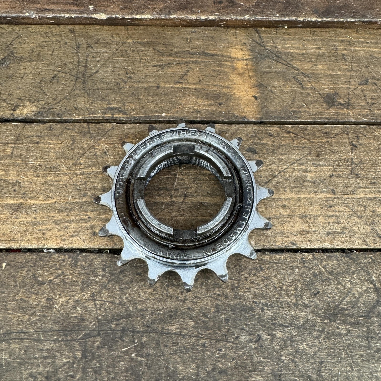Vintage Shimano BMX Freewheel 16T Silver Steel 1980s OG Japan Single Speed