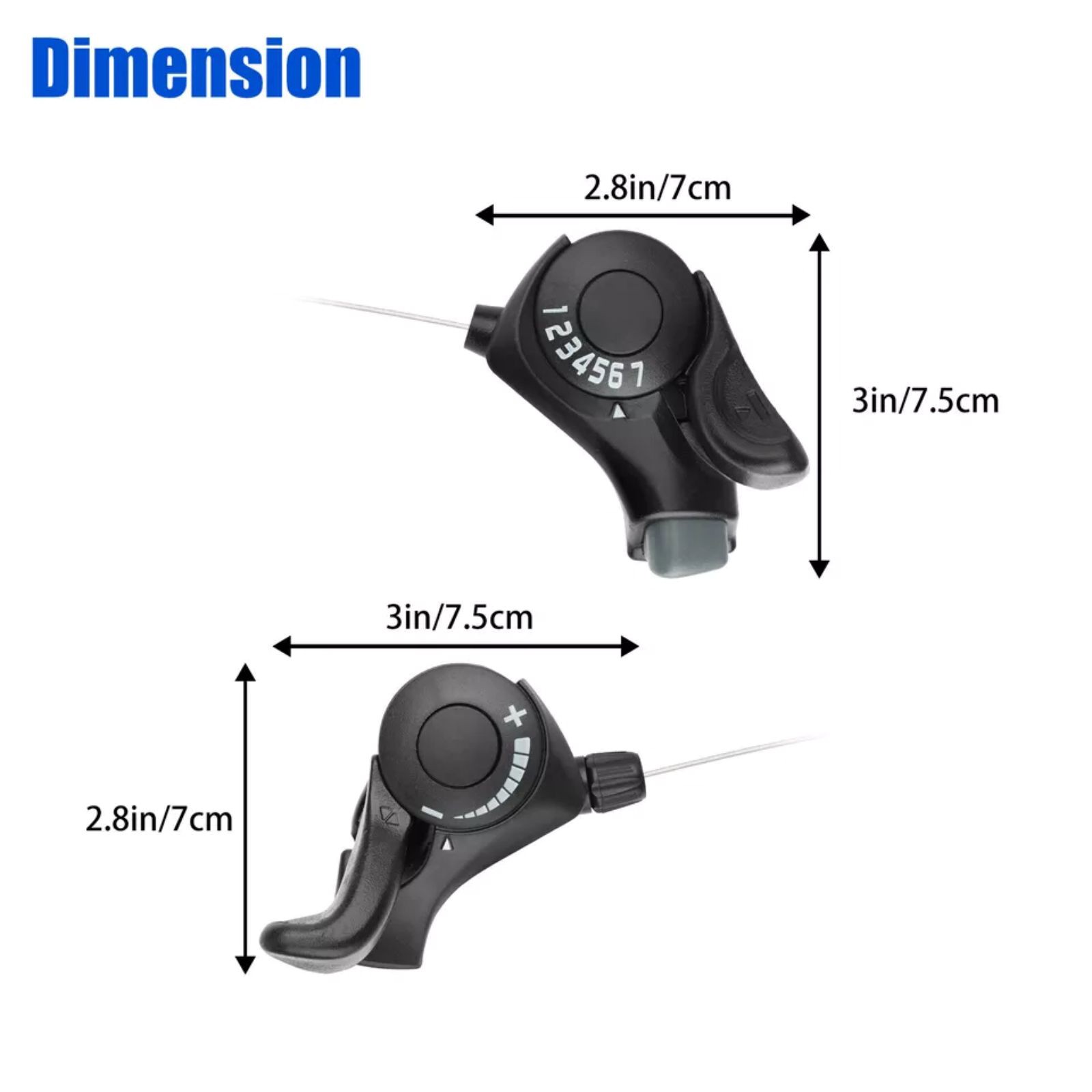 3×7 21-Speed Shifters w/Durable Construction Aluminum Steel & Premium Plastic