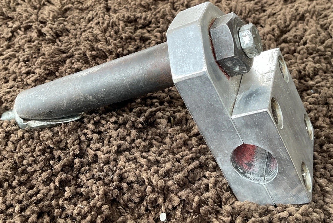EARLY UNSTAMPED (1st Gen ) SILVER TUF-NECK BMX STEM